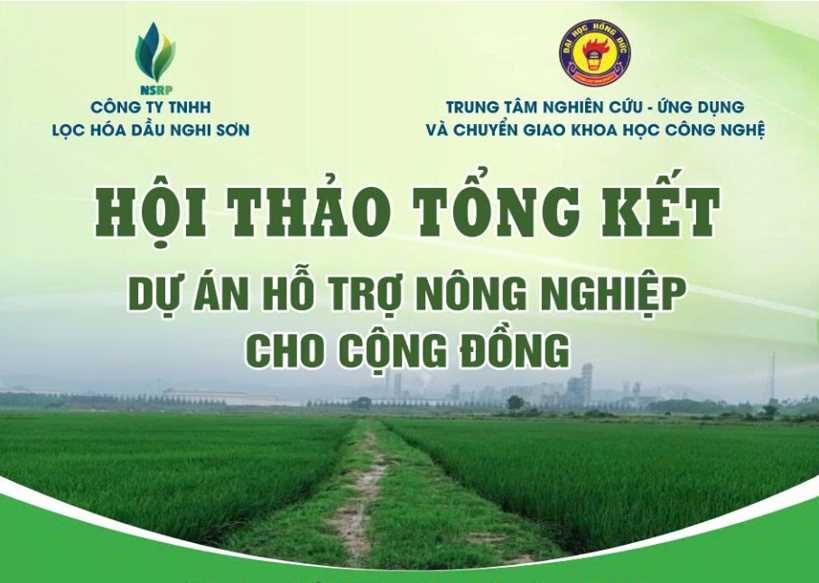 HỘI THẢO TỔNG KẾT DỰ ÁN HỖ TRỢ NÔNG NGHIỆP CHO CỘNG ĐỒNG
